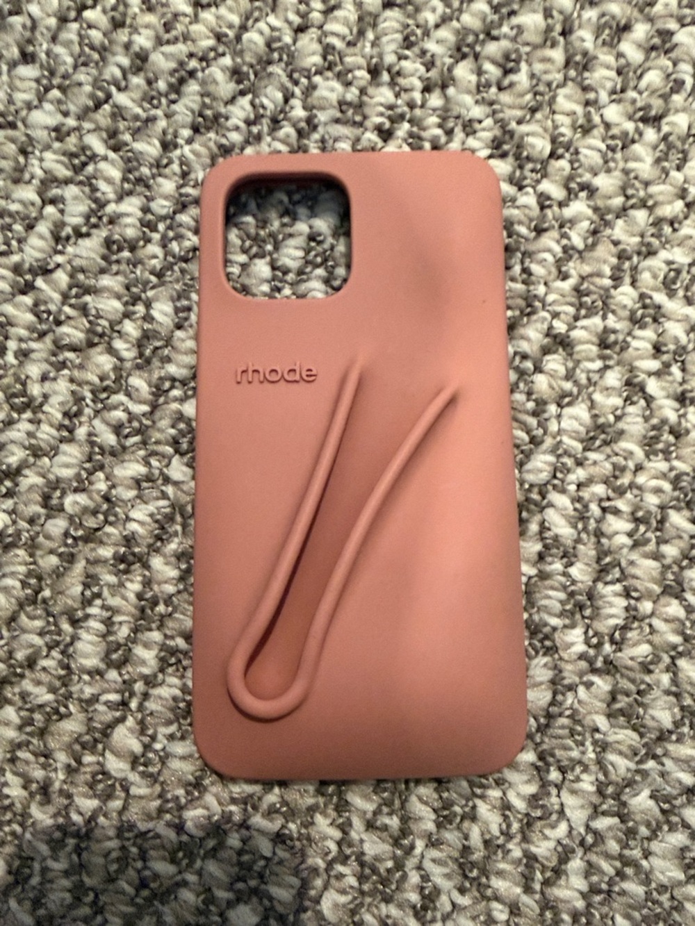 RHODE Silicone Phone Case in Dusty Rose Pink